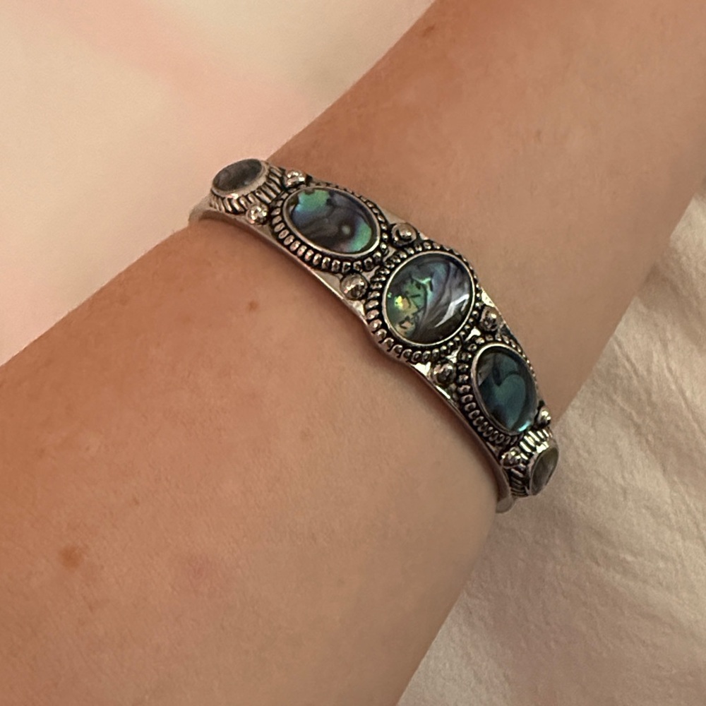 Abalone Shell Cuff Bracelet - image 2